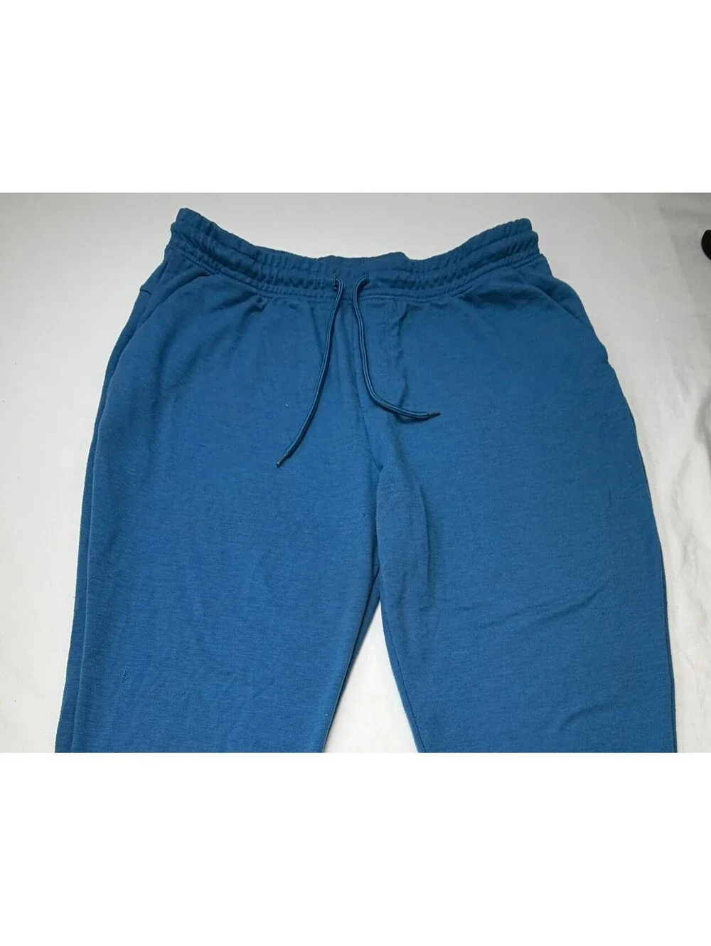 Athletic Men's Sweat Pants Jogger Elastic Waist Drawstring Size XL Blue